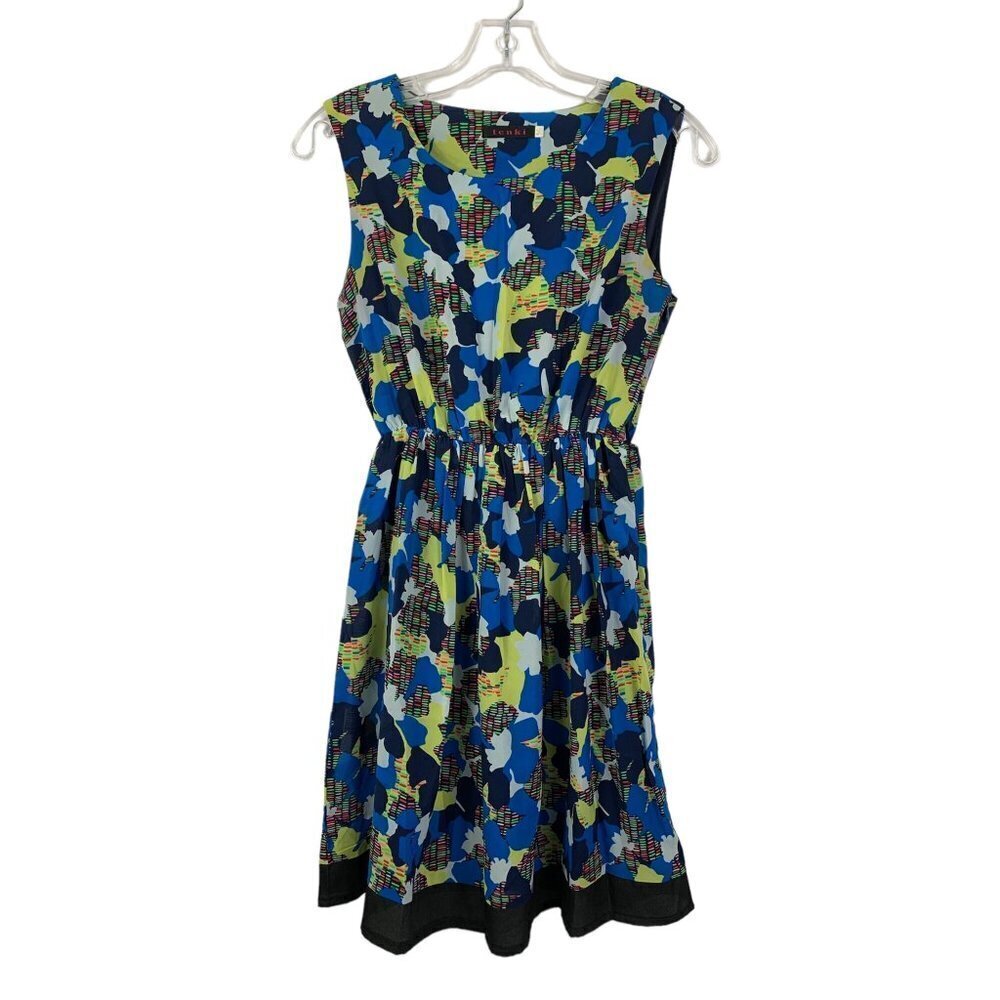 Tenki Women’s Blue on Blue Sleeveless Dress